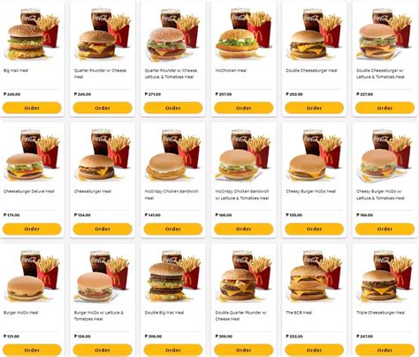 menu mcdo|McDonald's Philippines.